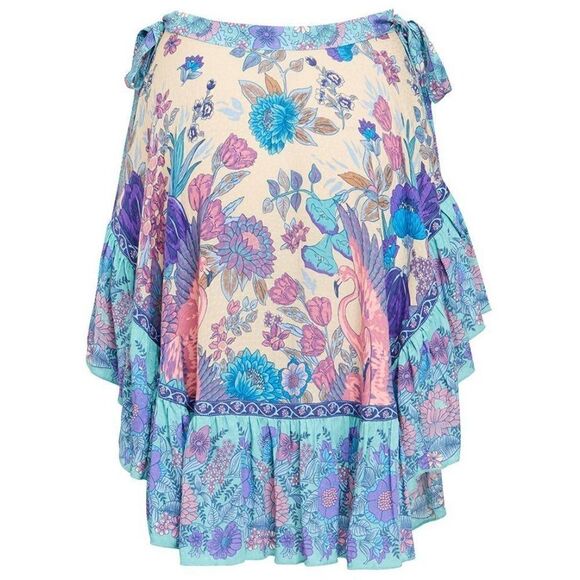 Spell and the Gypsy Collective Siren Song Hi-Low Skirt in Mermaid XS b72 - Picture 10 of 13